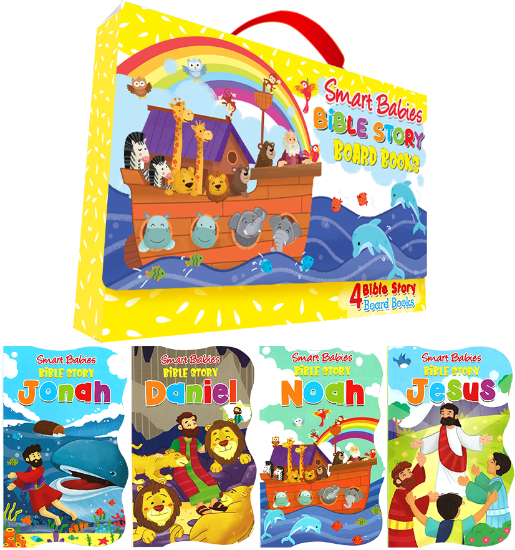 Picture of Smart Babies - Bible Story Board Books With Carry Case