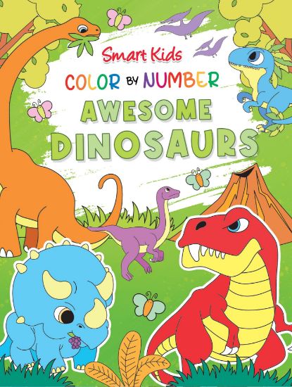 Picture of Smart Kids Color By Number - Awesome Dinosaurs