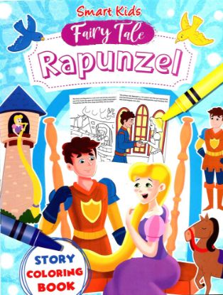 Picture of Smart Kids Fairy Tale Story Coloring Book - Rapunzel 