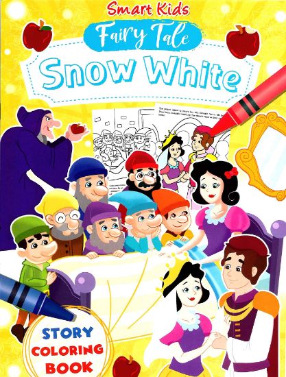 Picture of Smart Kids Fairy Tale Story Coloring Book - Snow White