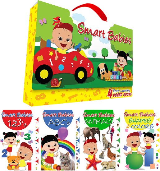 Picture of Smart Babies - Early Learning Board Books with Carry Case