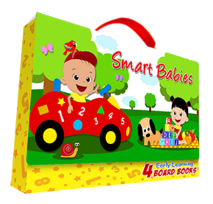 Picture of Smart Babies - Early Learning Board Books with Carry Case 3D