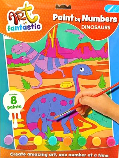 Picture of Art Fantastic Paint By Numbers-Dinosaurs 