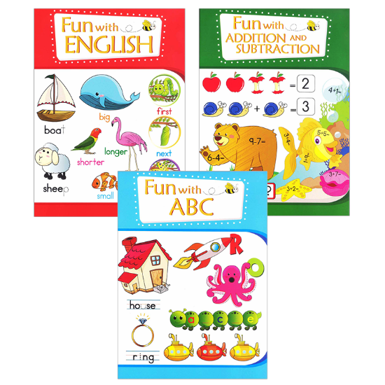 Picture of Fun With Early Learning Set Of 3 (Abc, English,& Addition And Subtraction)