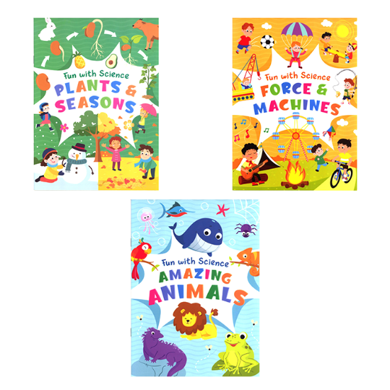 Picture of Fun With Science Set Of 3 (Amazing Animals, Force & Machines, & Plants & Seasons)