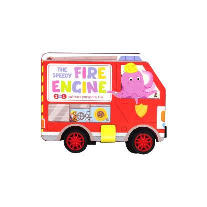 Picture of 2 In 1 Pull-Back Storybook Fun-The Speedy Fire Engine