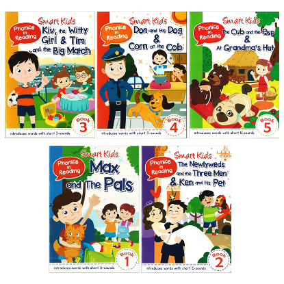 Picture of SMART KIDS PHONICS IN READING SERIES 1-BOOK 1 TO 5